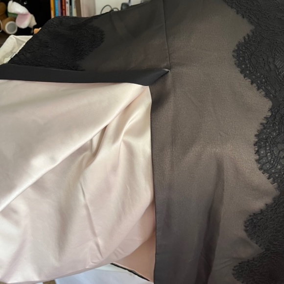 Ted Baker London Black and Pink Lace Maxi Dress 2 (US 6) - Picture 7 of 8